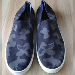 Rothy's The Original Slip On Sneaker Grey Camo Textile Women’s US 11.5